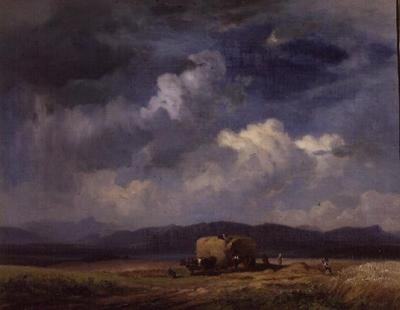 Graan dragen door Eduard Schleich