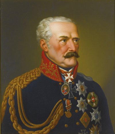 Portret van Gebhard Leberecht von Blücher, Prins van Wahlstatt door Eduard Ströhling