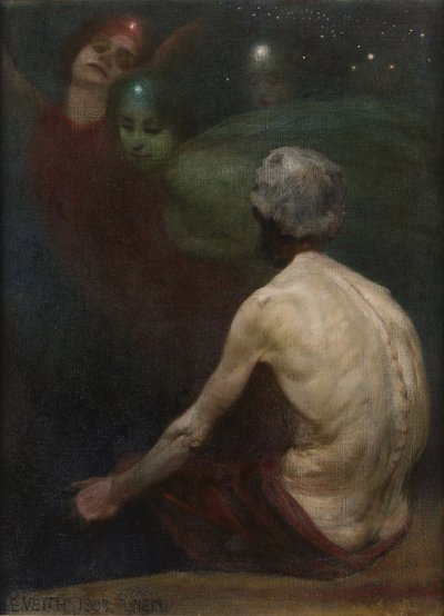 De dwerg Alberich en de Rijndochters Het Rijngoud, 1909 door Eduard Veith