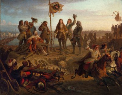 Prins Eugene stuurt een boodschapper naar de Keizer, hem informerend over zijn overwinning, ca 1860 door Eduard von Engerth