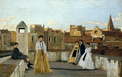 Het terras door Eduardo Dalbono