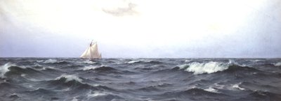 Valkyrie II steekt de Atlantische Oceaan over, c.1893 door Eduardo de Martino