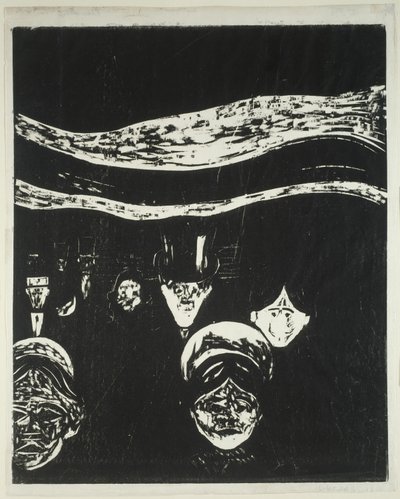 Angst door Edvard Munch