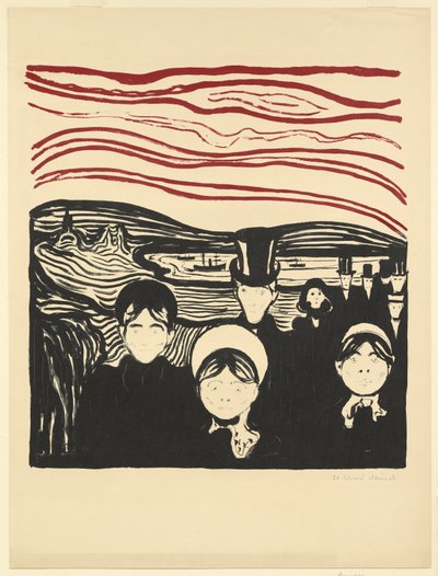 Angst door Edvard Munch