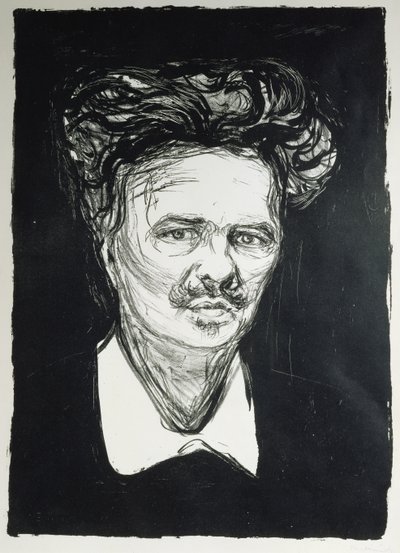 August Strindberg door Edvard Munch
