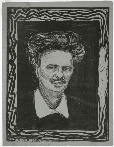 August Strindberg door Edvard Munch