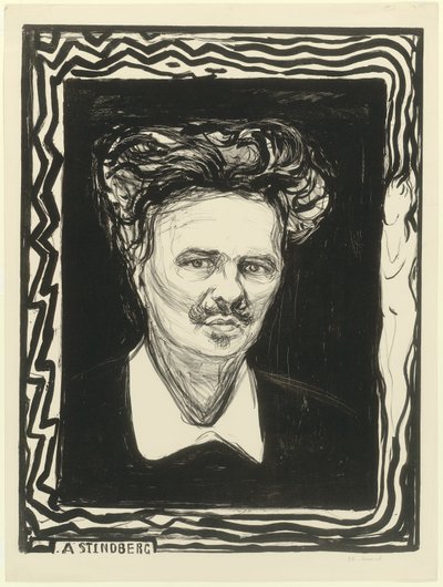 August Strindberg door Edvard Munch