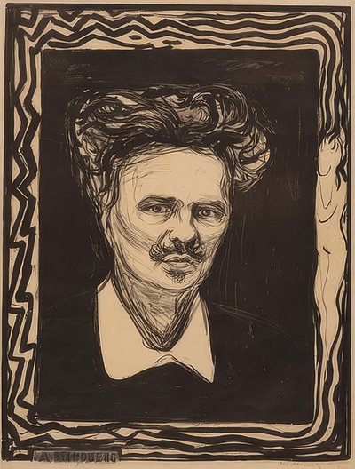 August Strindberg door Edvard Munch