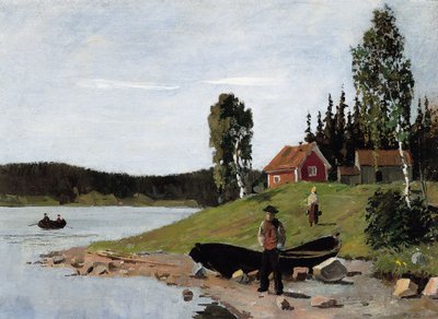 Kustlandschap, 1881 door Edvard Munch