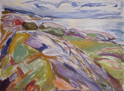 Kustlandschap, Hvitsten door Edvard Munch