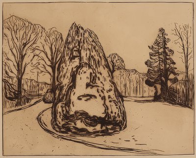 De tuin door Edvard Munch