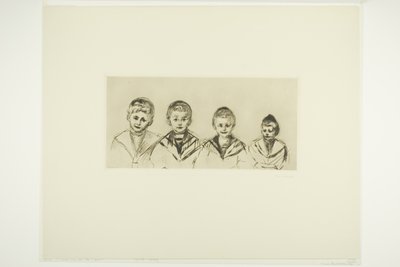 De vier zonen van Dr. Linde door Edvard Munch