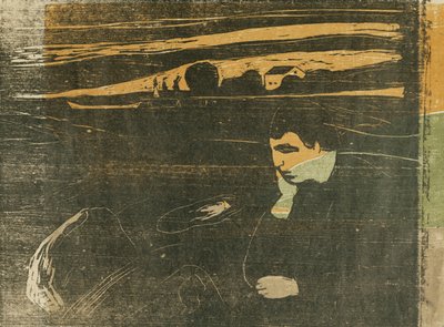 Avond, Melancholie: Op het Strand door Edvard Munch