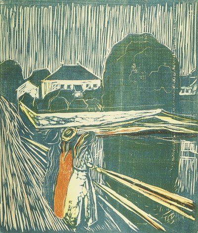 Meisjes op de Brug door Edvard Munch