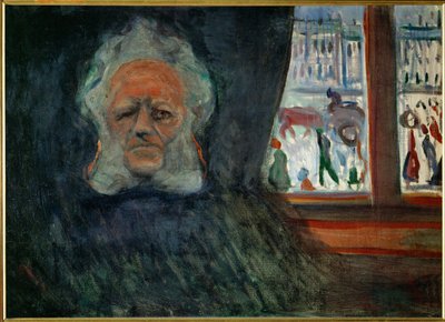 Henrik Ibsen, dichter. 1898 (olieverf op doek) door Edvard Munch