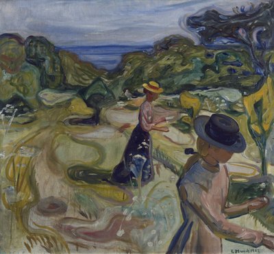 In de tuin door Edvard Munch