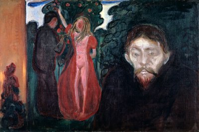 Jaloezie, 1895 door Edvard Munch