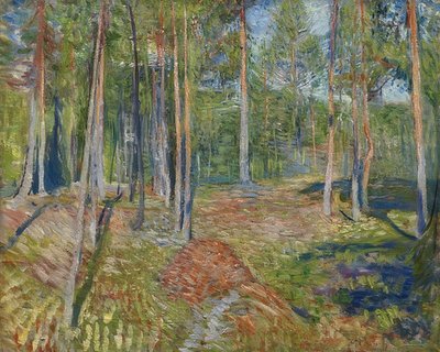 Pijnboombos door Edvard Munch