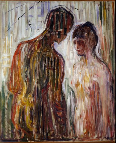 Liefde en Psyche door Edvard Munch
