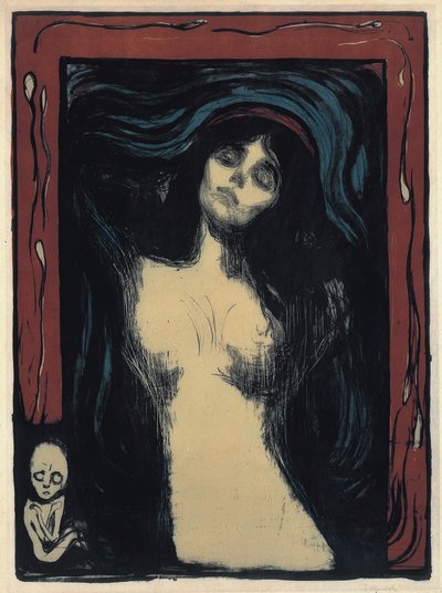 Madonna Liefdevolle Vrouw, 1895-1900 door Edvard Munch