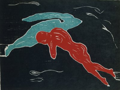 Ontmoeting in de ruimte door Edvard Munch