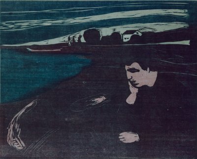 Melancholie door Edvard Munch