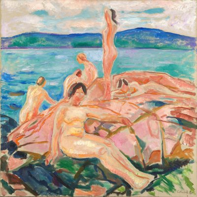 Midzomer door Edvard Munch