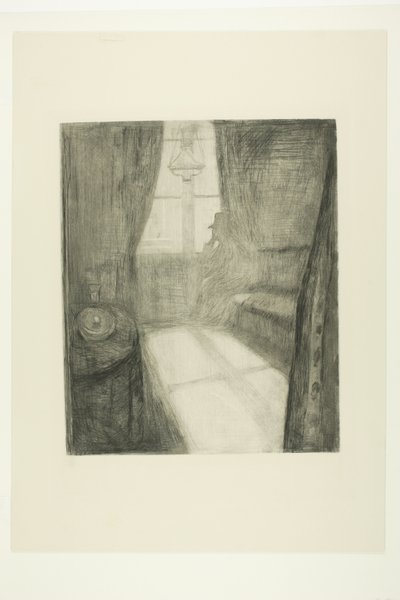 Maanlicht. Nacht in St Cloud door Edvard Munch