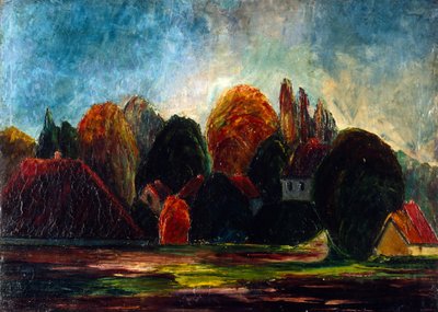 Noors Landschap door Edvard Munch