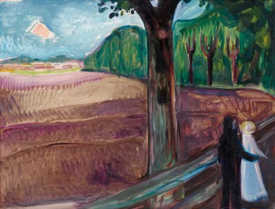 Zomernacht door Edvard Munch