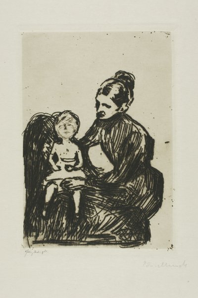 Verpleegster met een Jongen/De Moeder en het Huilende Kind door Edvard Munch