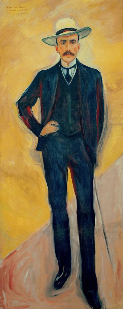 Portret van Harry Graf Kessler 1868-1937, 1906 door Edvard Munch