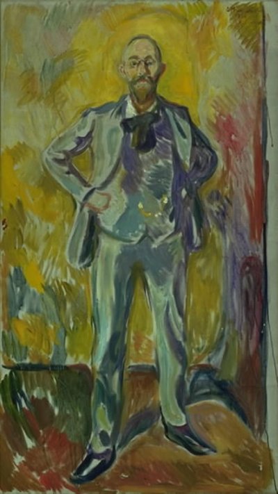Portret van Professor Daniel Jacobson door Edvard Munch