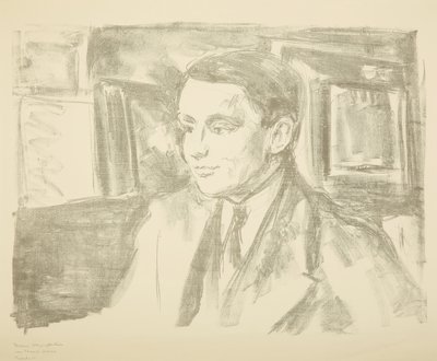Portret van Wolfgang Gurlitt door Edvard Munch