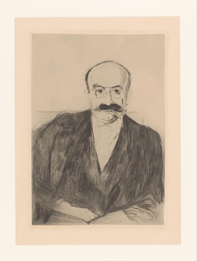 Portret van Dr. Max Asch door Edvard Munch