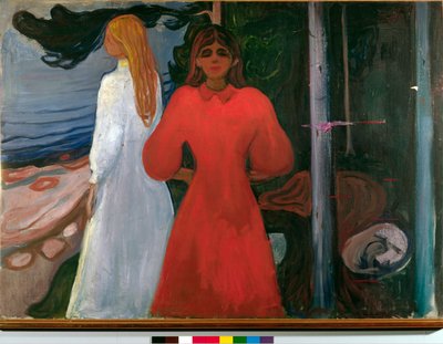 Rood en wit door Edvard Munch