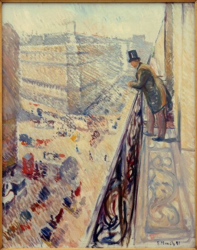 Rue Lafayette door Edvard Munch