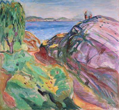 Zomer aan zee, Krager door Edvard Munch