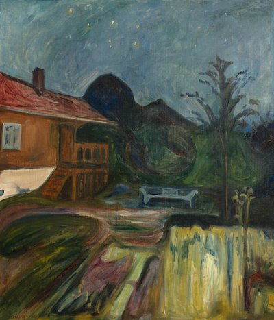 Zomernacht in Åsgårdstrand door Edvard Munch