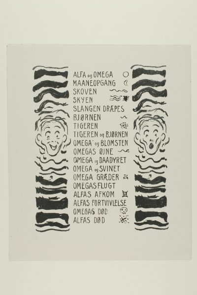 Inhoudsopgave door Edvard Munch