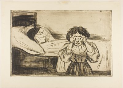 De Dode Moeder en Haar Kind door Edvard Munch