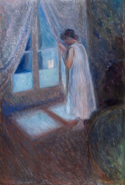 Het meisje bij het raam door Edvard Munch