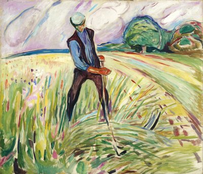 De hooimaker door Edvard Munch