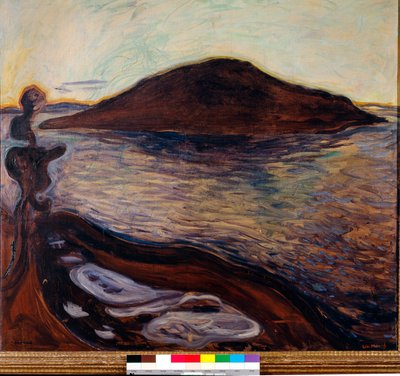 Het eiland door Edvard Munch