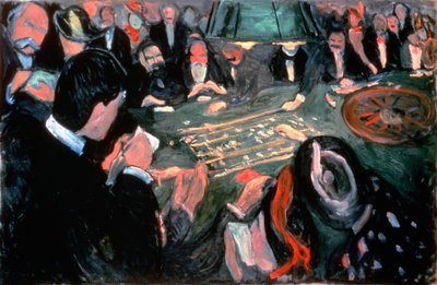 De Roulettetafel in Monte Carlo, 1903 door Edvard Munch