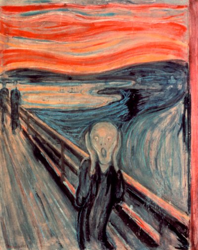 De Schreeuw, 1893 door Edvard Munch