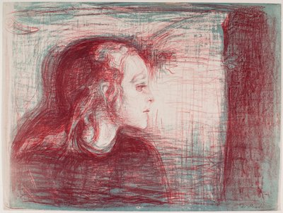 Het Zieke Kind I door Edvard Munch