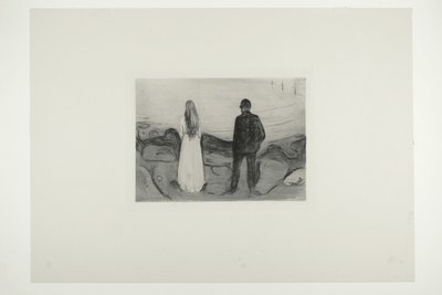 Twee mensen. De eenzamen door Edvard Munch