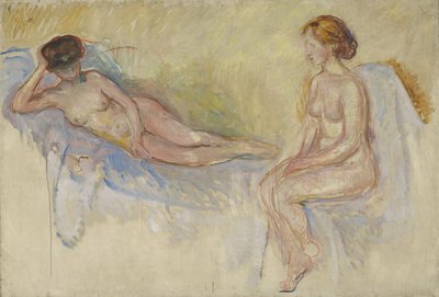 Twee Naakten door Edvard Munch