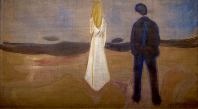 Twee mensen (de eenzamen) door Edvard Munch